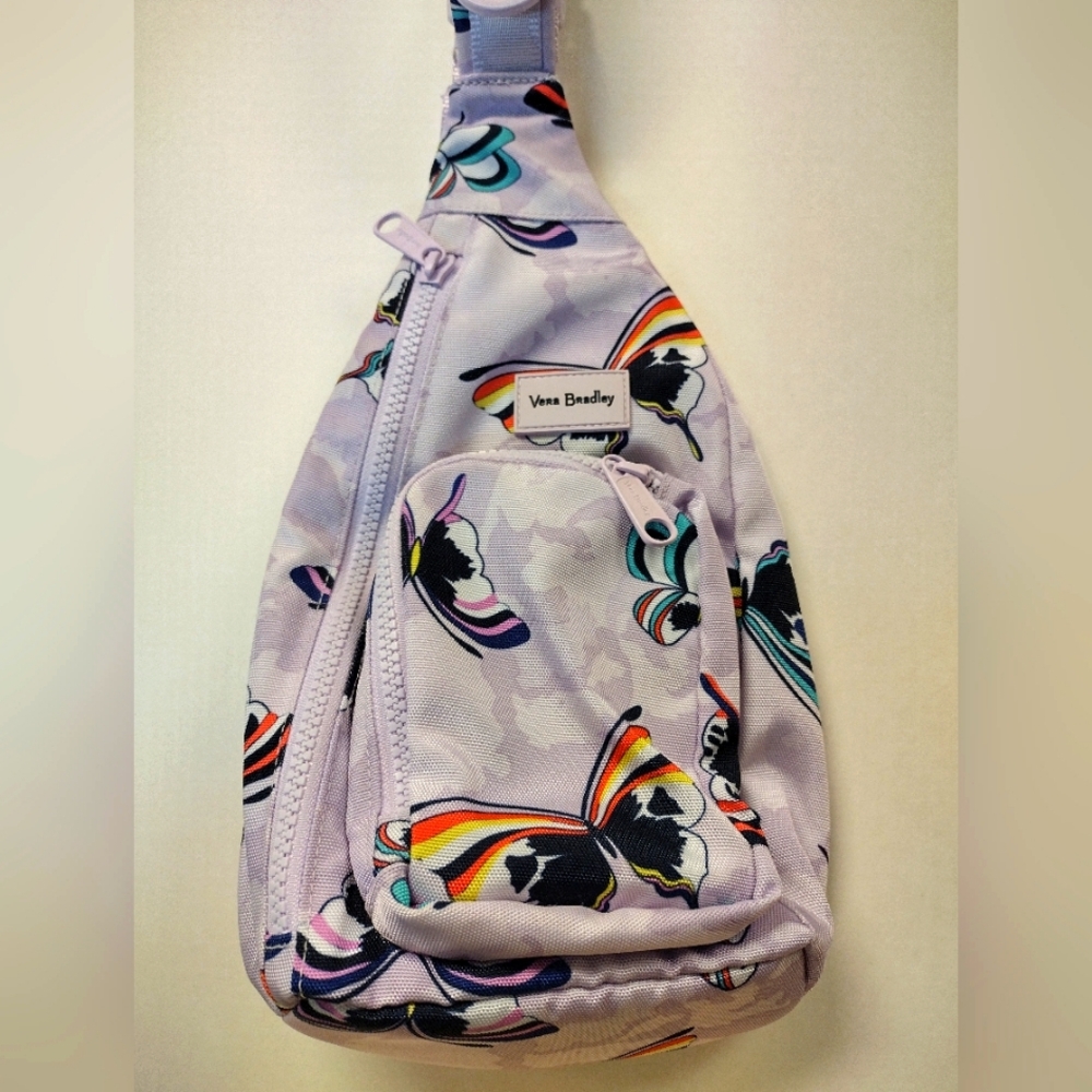 Vera Bradley lavender sling bag